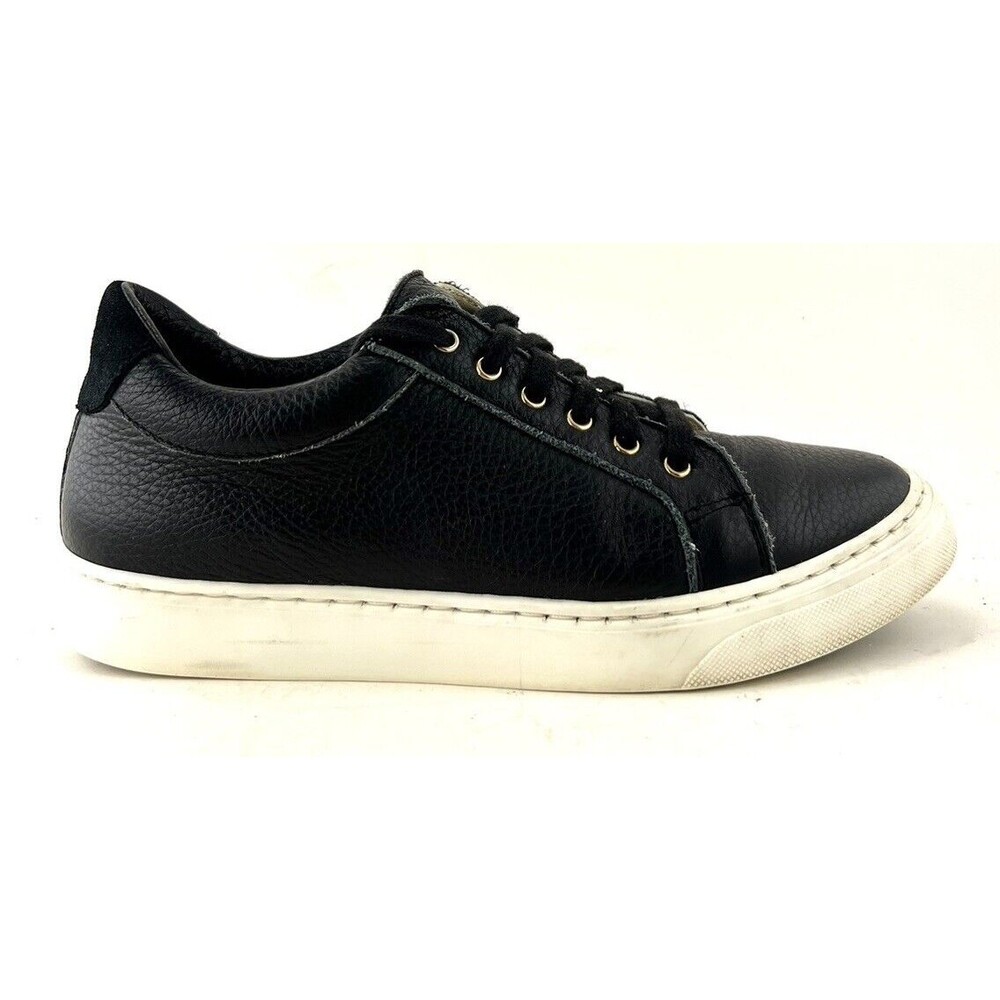 Sarah Flint Perfect Sneaker Black Leather Lace Up Shoes Women’s Size 5 Eu. 35